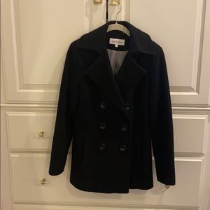 Black Calvin Klein pea coat